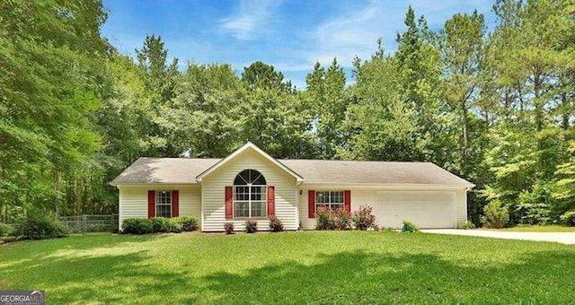 40 Moore Rd, Newnan, GA 30263 - ranch-style house featuring a garage and concrete driveway