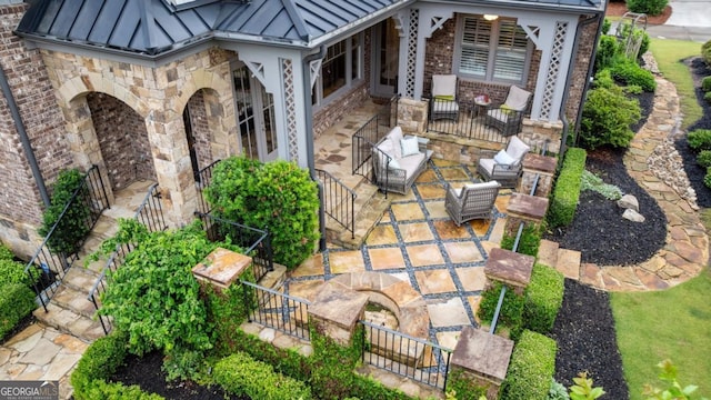 4224 Dogwood Bend Park, Berkeley Lake, GA 30096 - view of patio with outdoor lounge area