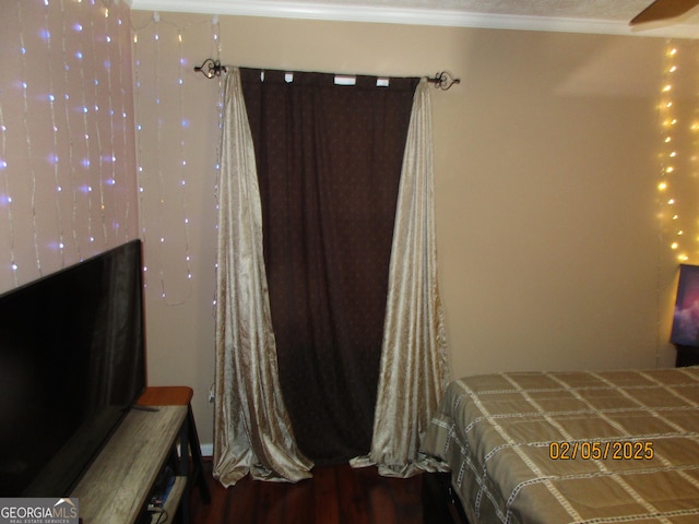 5848 Navarre Ct, Stone Mountain, GA 30087 - bedroom featuring wood finished floors and ornamental molding