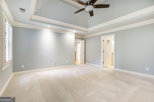 386 Link Rd, Alpharetta, GA 30022 - empty room featuring ceiling fan, light colored carpet, plenty of natural light, baseboards, and ornamental molding
