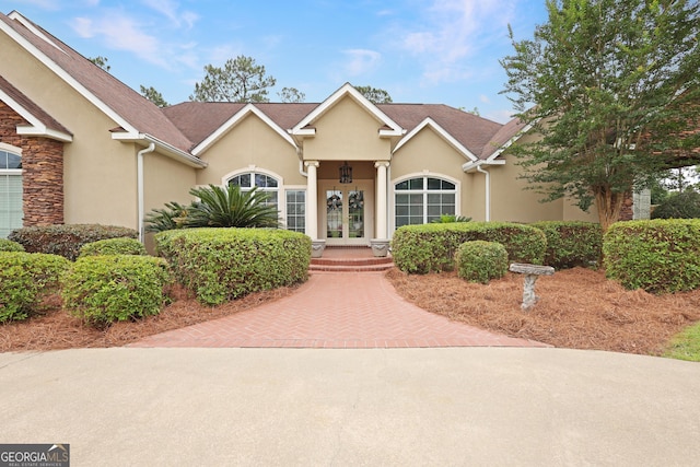 12 Par Dr, Jesup, GA 31546 - traditional-style house with stucco siding and french doors