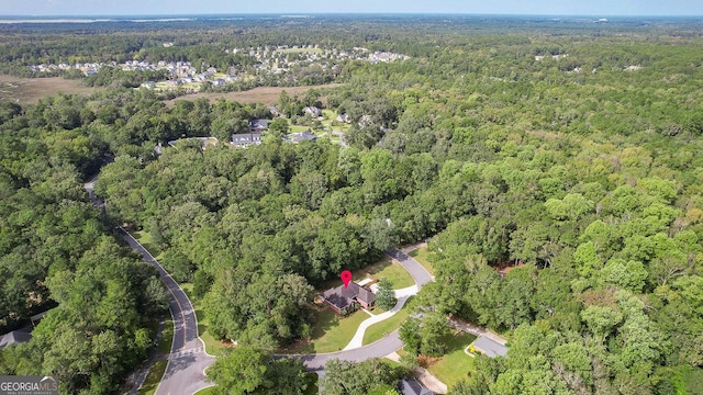 79 Churchill Ct, Richmond Hill, GA 31324 - aerial view of property's location with a heavily wooded area