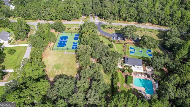 79 Churchill Ct, Richmond Hill, GA 31324 - drone / aerial view of a pool area