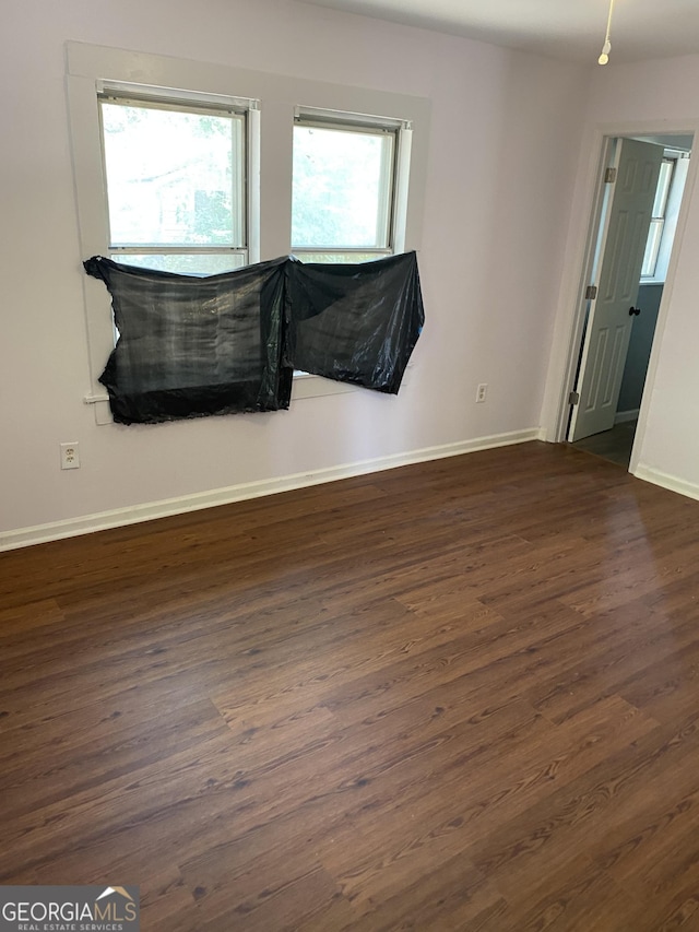 525 Ormond Ter, Macon, GA 31206 - spare room featuring wood finished floors and baseboards