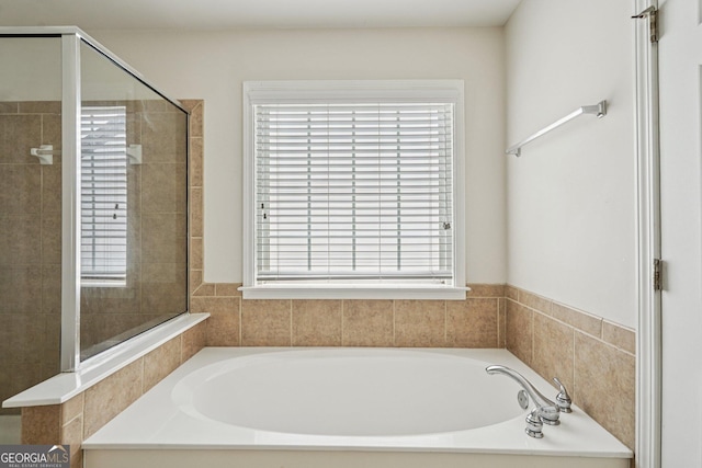 251 Sumac Trl, Woodstock, GA 30188 - full bathroom featuring a bath and a tile shower