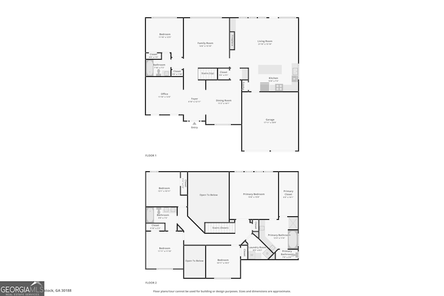 251 Sumac Trl, Woodstock, GA 30188 - view of floor plan / room layout