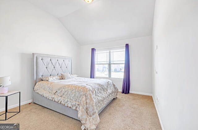 4580 Cloister Cir, Hampton, GA 30228 - bedroom with carpet floors and vaulted ceiling