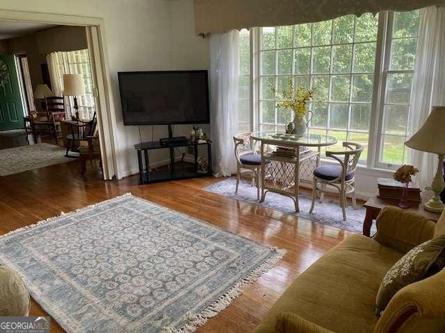 1470 Dunn Rd, Cumming, GA 30040 - living room with wood finished floors
