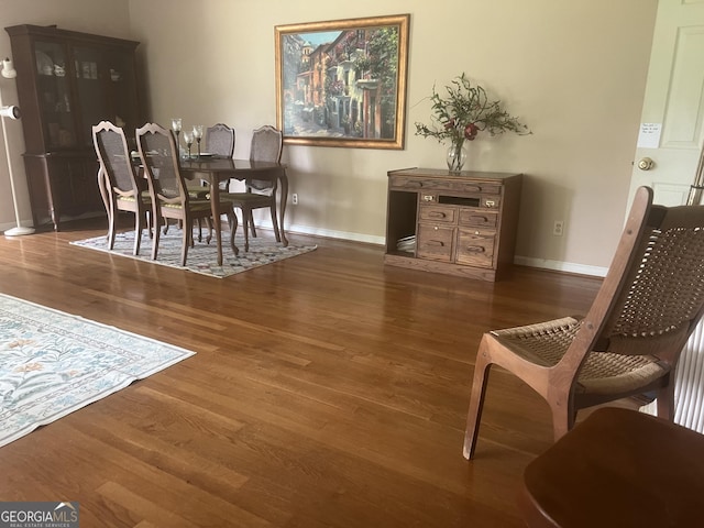 1470 Dunn Rd, Cumming, GA 30040 - dining room with wood finished floors and baseboards