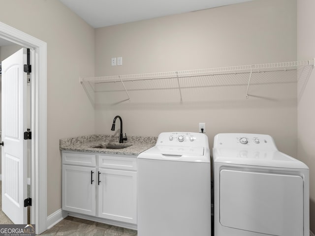 1847 Davis Mill Rd N, Dallas, GA 30157 - washroom with washing machine and dryer, cabinet space, and baseboards