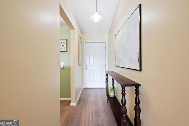 226 Bull River Bluff Dr, Savannah, GA 31410 - corridor featuring wood finished floors and baseboards