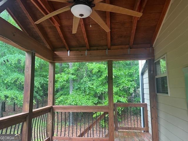 82 Sweetwater Way, Senoia, GA 30276 - deck with a ceiling fan