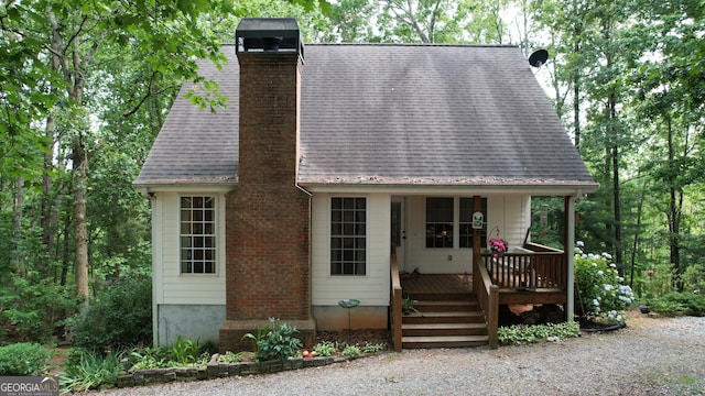 509 White Pine Cir, Demorest, GA 30535 - view of front of house featuring a chimney and a shingled roof