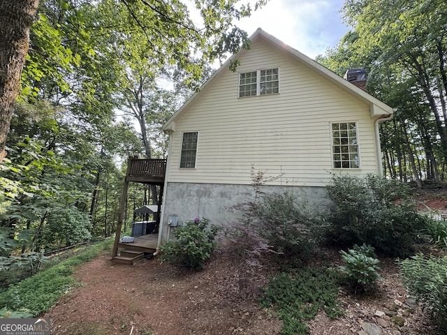 509 White Pine Cir, Demorest, GA 30535 - view of side of home with a chimney