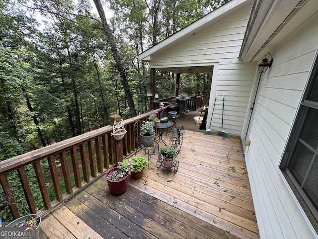 509 White Pine Cir, Demorest, GA 30535 - view of wooden deck