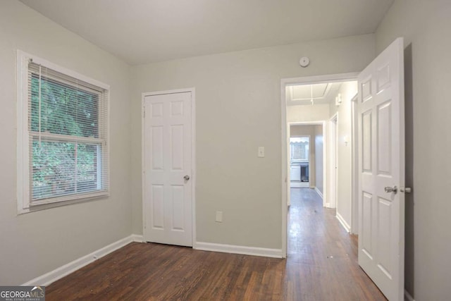2046 Rector Dr SW, Atlanta, GA 30311 - unfurnished room with attic access, dark wood-style floors, and a smoke detector