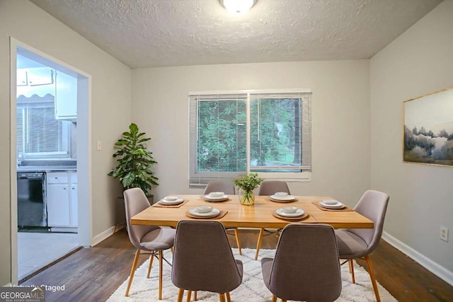 2046 Rector Dr SW, Atlanta, GA 30311 - dining space featuring dark wood-style floors and a textured ceiling