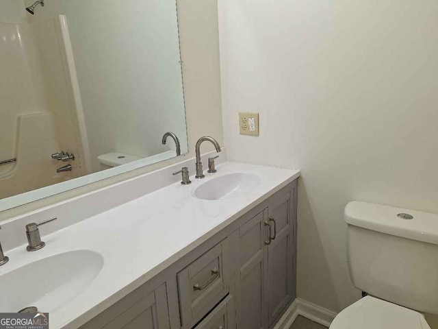 1261 Glenn Carrie Rd, Hull, GA 30646 - full bathroom featuring double vanity and toilet