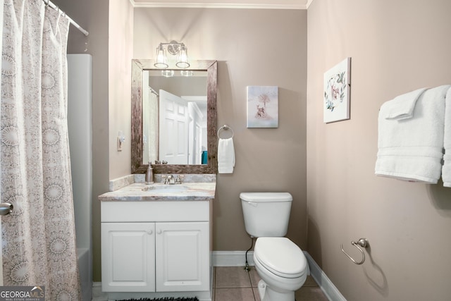 112 Gleneagle Ct Unit D202, Clayton, GA 30525 - full bath with vanity, tile patterned flooring, and a shower with shower curtain