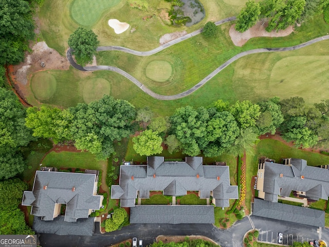 112 Gleneagle Ct Unit D202, Clayton, GA 30525 - aerial view of property and surrounding area with a golf club and nearby suburban area