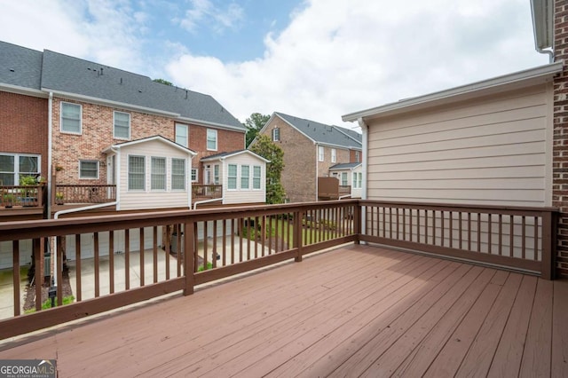 4503 Kendall Way, Roswell, GA 30075 - wooden deck featuring a residential view