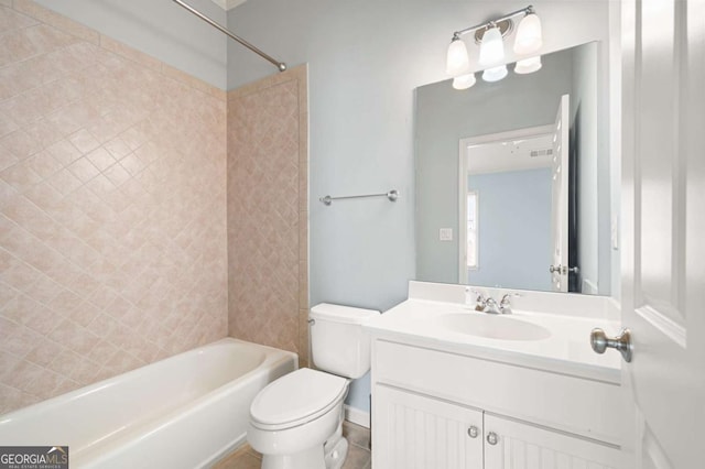 4503 Kendall Way, Roswell, GA 30075 - full bath featuring toilet, vanity, and shower / washtub combination