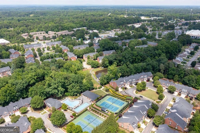 4503 Kendall Way, Roswell, GA 30075 - aerial view of property and surrounding area featuring a forest