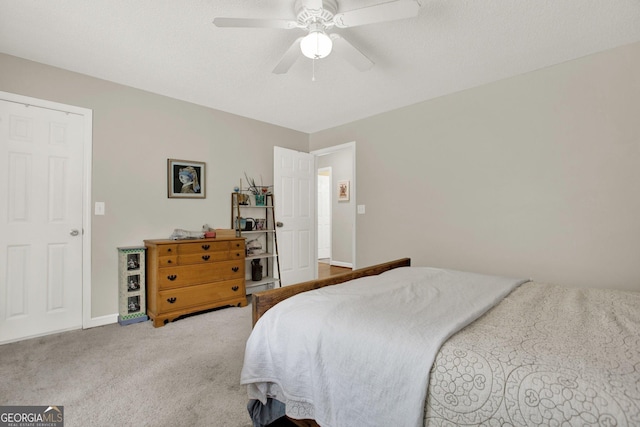 404 Carruth Rd, Winder, GA 30680 - bedroom featuring carpet flooring, ceiling fan, and baseboards