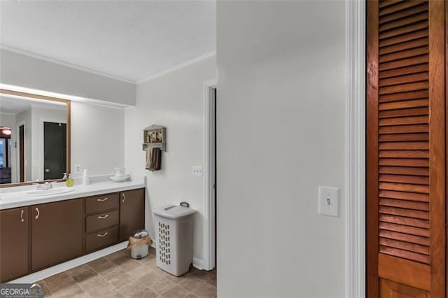 190 Roberts Way, Cornelia, GA 30531 - bathroom featuring vanity and ornamental molding