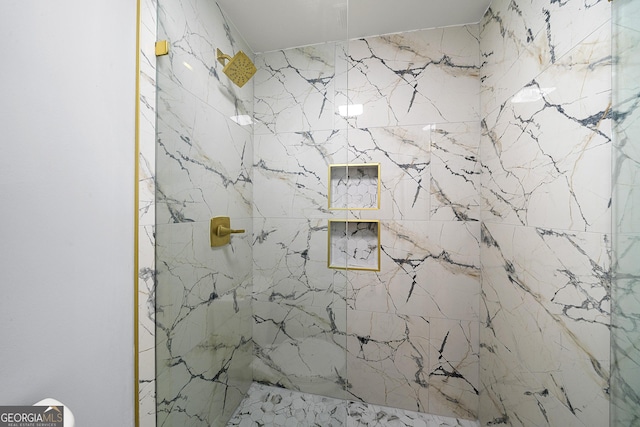 142 Arnco 3rd St, Newnan, GA 30263 - full bathroom featuring a marble finish shower