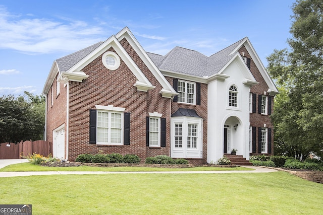 650 Garden Wilde Pl, Roswell, GA 30075 - colonial-style house featuring brick siding and a shingled roof