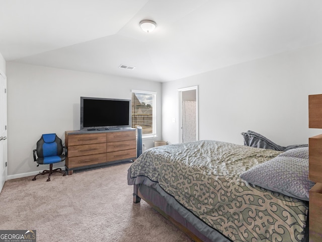 445 Sawmill Trce, Hampton, GA 30228 - bedroom featuring carpet floors, lofted ceiling, and baseboards