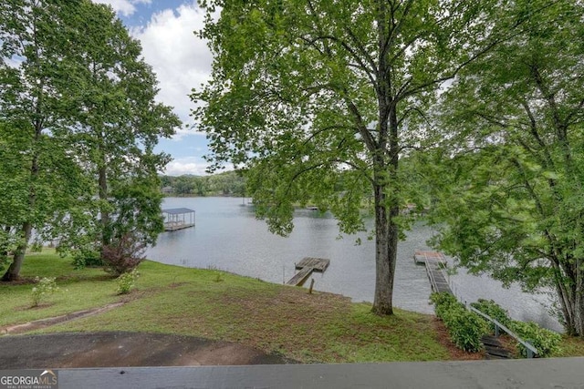 2309 Ridgecrest Cir, Hiawassee, GA 30546 - water view with a boat dock