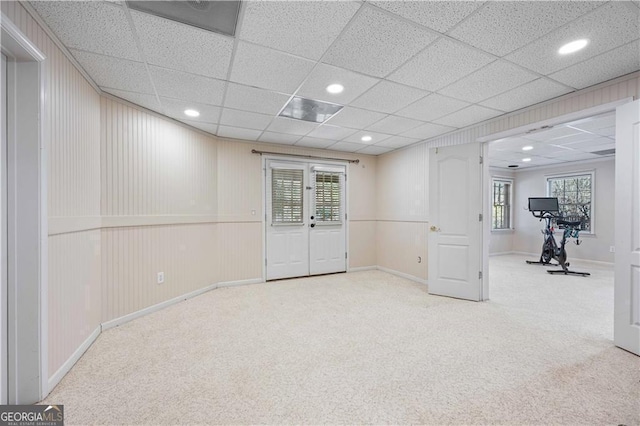 3410 Kates Way, Duluth, GA 30097 - below grade area featuring carpet flooring, recessed lighting, and baseboards