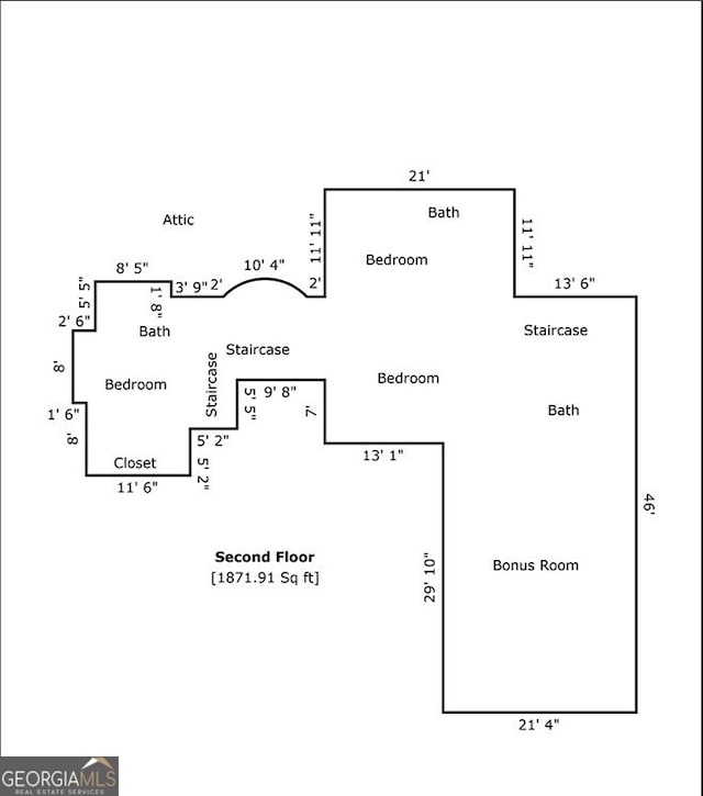 2878 Heather Row Rdg SW, Lilburn, GA 30047 - floor plan / room layout