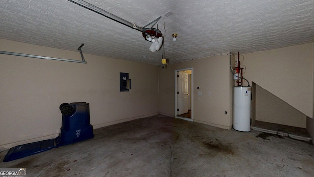 176 Silver Fox Trl, Dallas, GA 30157 - garage with water heater, electric panel, and a garage door opener