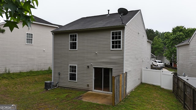 176 Silver Fox Trl, Dallas, GA 30157 - rear view of property with central AC unit