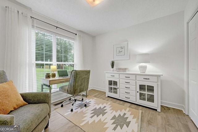 5421 Amherst Way, Flowery Branch, GA 30542 - office featuring light wood finished floors and baseboards