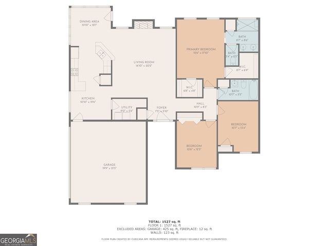 1129 River Green Ct, Mcdonough, GA 30252 - view of property floor plan