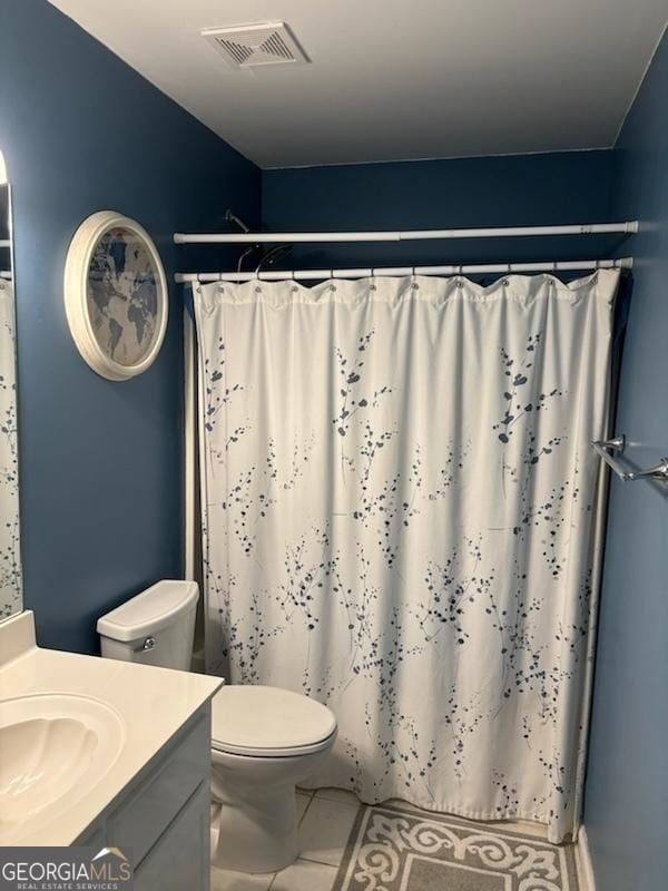 1129 River Green Ct, Mcdonough, GA 30252 - full bathroom featuring vanity and curtained shower