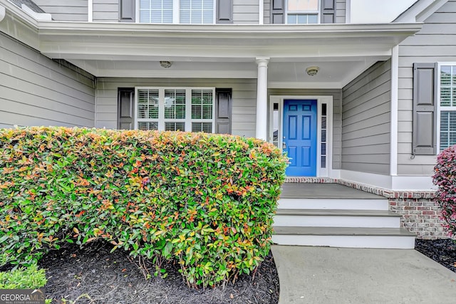 327 Oakland Bay Ct, Loganville, GA 30052 - property entrance with a porch