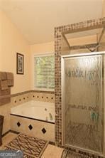 1405 Overland Xing, Alpharetta, GA 30004 - bathroom featuring a stall shower and a bath