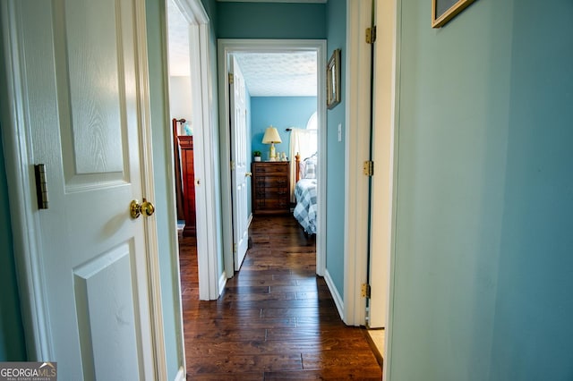 1612 Cagle Ct, Lawrenceville, GA 30045 - hallway with dark wood-style flooring