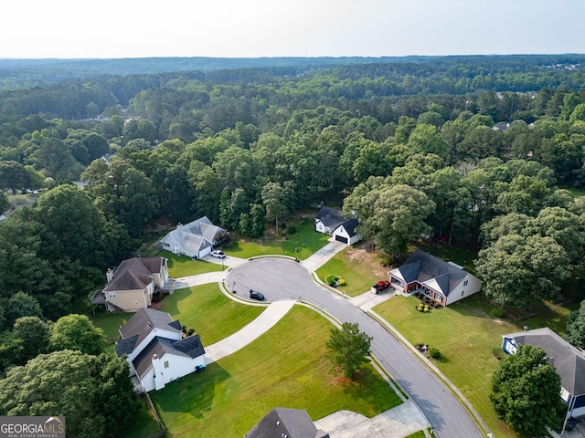 1612 Cagle Ct, Lawrenceville, GA 30045 - aerial view of residential area with a heavily wooded area