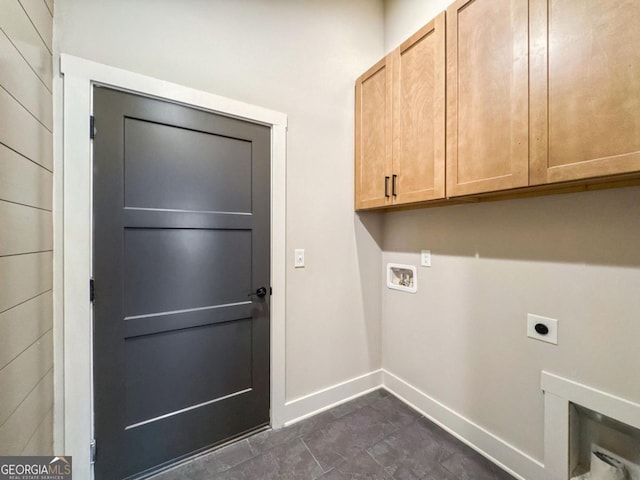 54 Myna, Ellijay, GA 30540 - laundry area with cabinet space, hookup for an electric dryer, and washer hookup