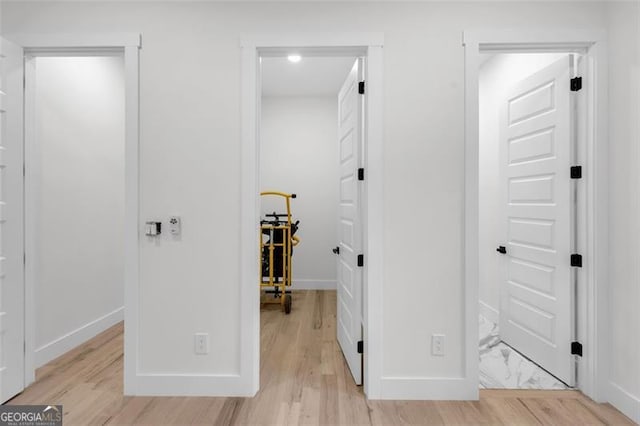 2764 Midway Rd, Decatur, GA 30030 - hall with baseboards and light wood finished floors