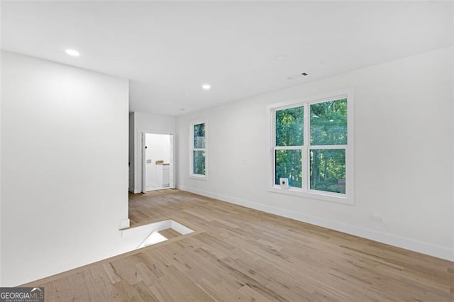 2764 Midway Rd, Decatur, GA 30030 - spare room with wood finished floors, baseboards, and recessed lighting