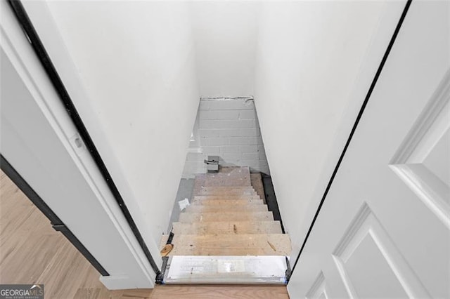 2764 Midway Rd, Decatur, GA 30030 - stairway with wood finished floors