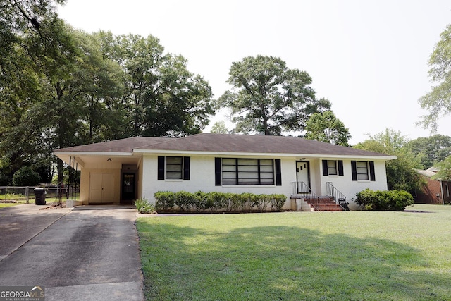 103 Wilson Way, Thomaston, GA 30286 - single story home with concrete driveway, a carport, and stucco siding