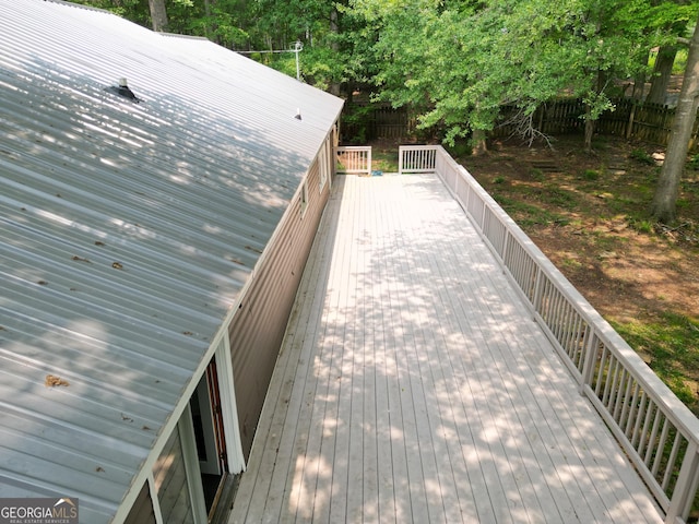 286 Barnes Cir, Commerce, GA 30530 - view of wooden deck